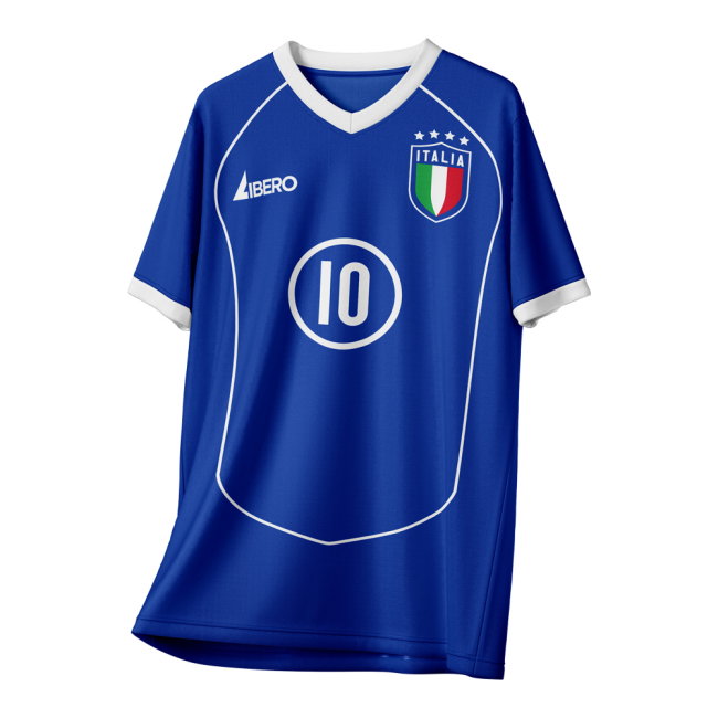 Roberto Baggio 10 Italy 1990 Vintage Style Concept Shirt Adult Short Sleeve