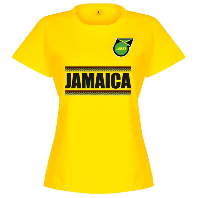 Jamaica Team Womens T-Shirt - Yellow
