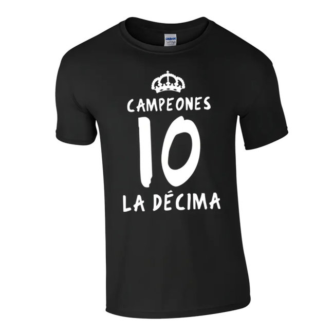 Real Madrid La Decima T-Shirt (Black)