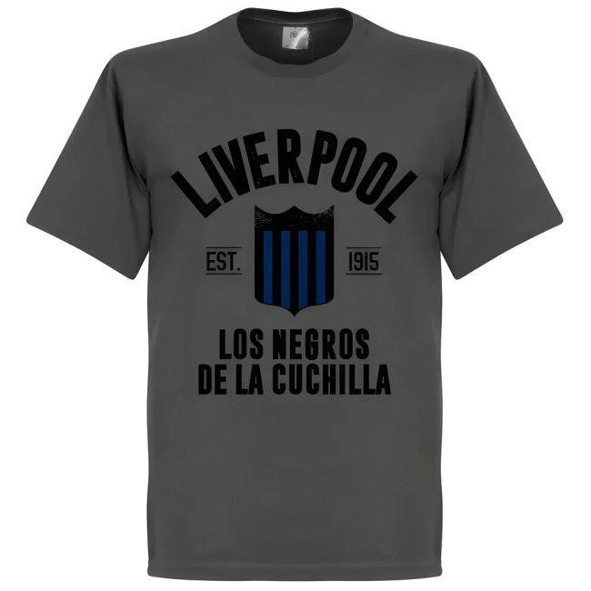 Liverpool Montevideo Established T-Shirt - Dark Grey
