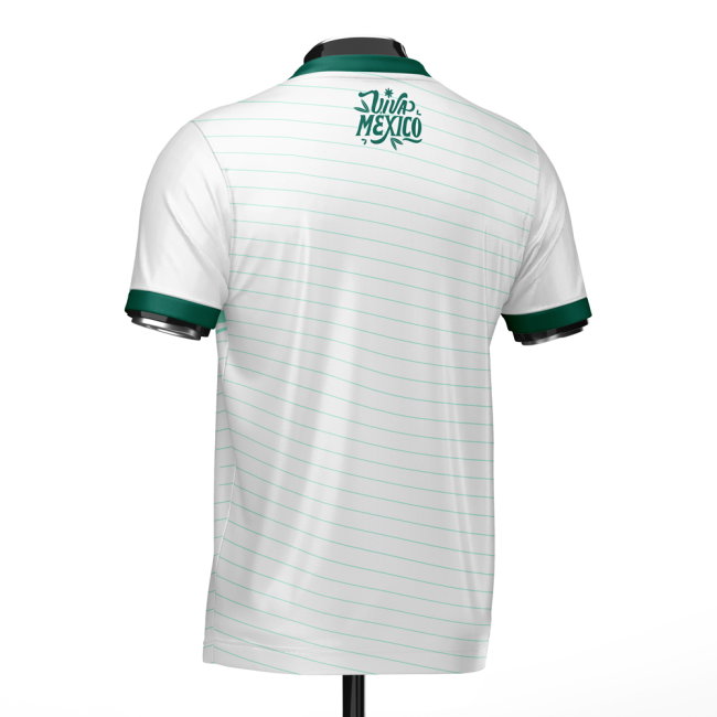 Mexico DNA White Concept Football Jersey (Wolvate) Adult Short Sleeve