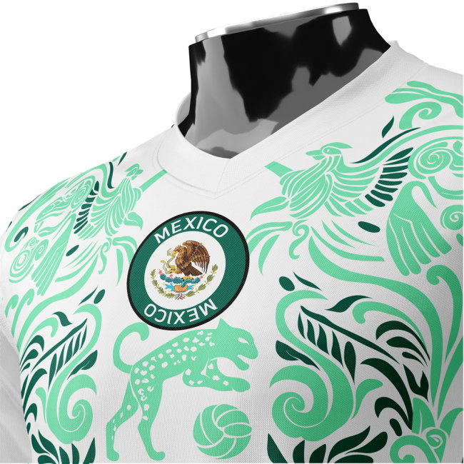 Mexico DNA Green Concept Football Jersey (Wolvate) Adult Short Sleeve