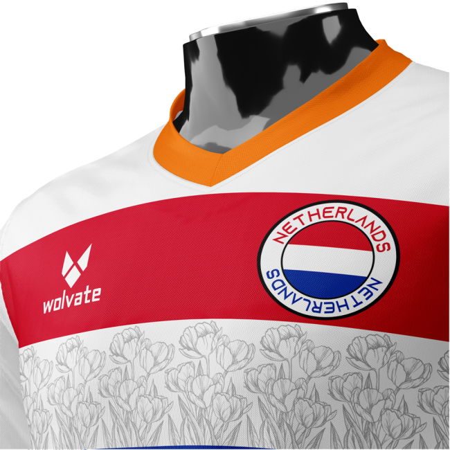 Netherlands Heritage Football Jersey (Wolvate) Adult Short Sleeve