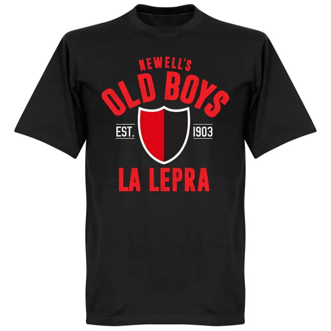 Newells Old Boys Established T-Shirt - Black