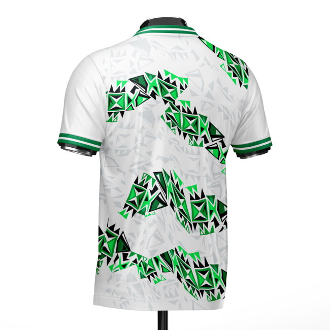 Nigeria DNA White Concept Football Jersey (Wolvate) Adult Short Sleeve