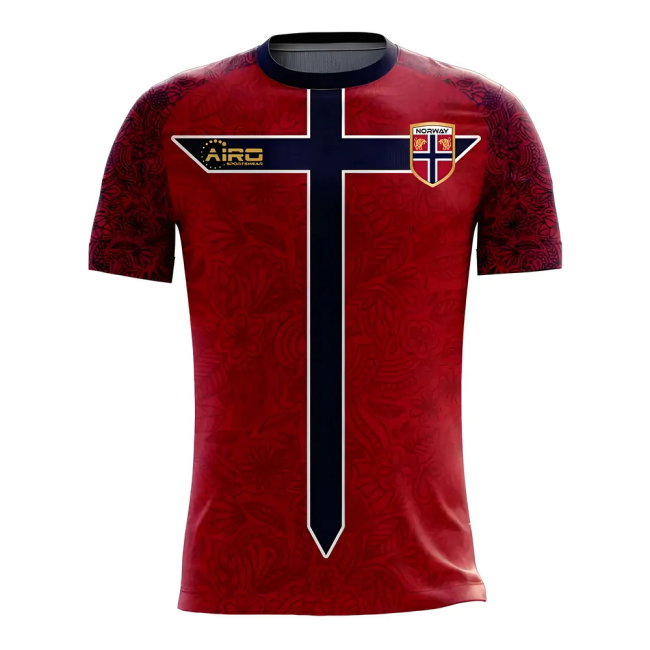 Norway 2025-2026 Home Concept Football Kit (Airo) (ODEGAARD 10)