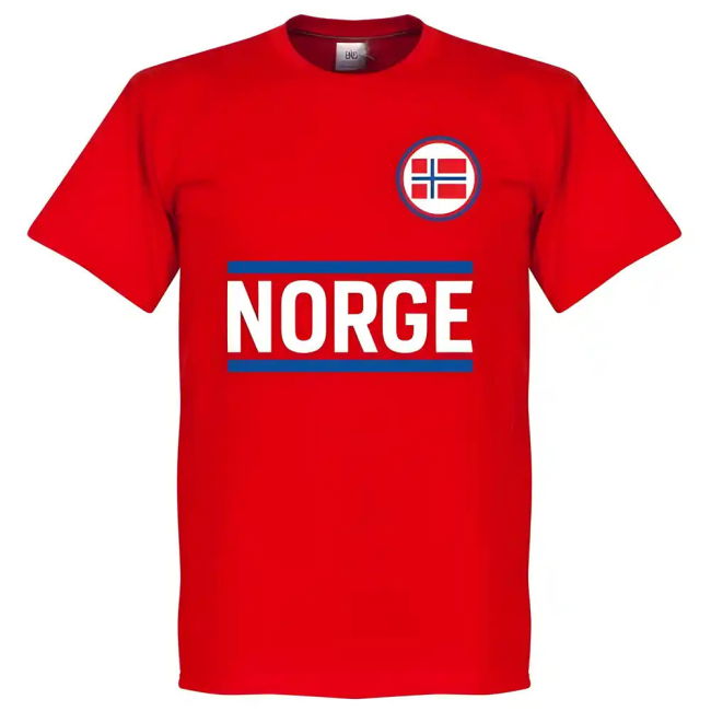 Norway Team T-Shirt - Red (Haaland 9)