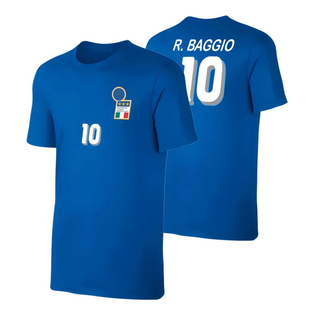 Italia 1994 retro t-shirt BAGGIO - Blue