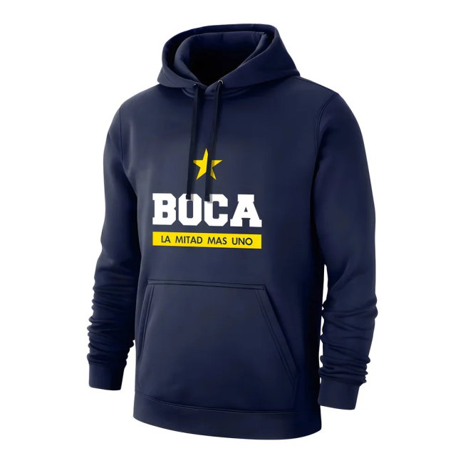 Boca Juniors \'Estrella\' footer with hood - Dark blue