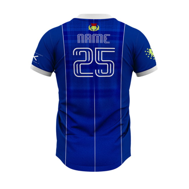 Scotland Tartan Army Home Supporter Jersey Kids Short Sleeve