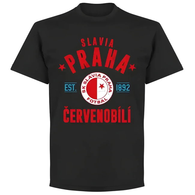 Slavia Prague Established T-shirt - Black