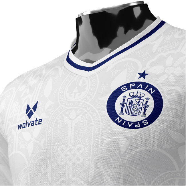 Spain DNA White Concept Football Jersey (Wolvate)