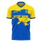 Ukraine Stop War Concept Football Kit (Libero) - Blue (ZUBKOV 20)