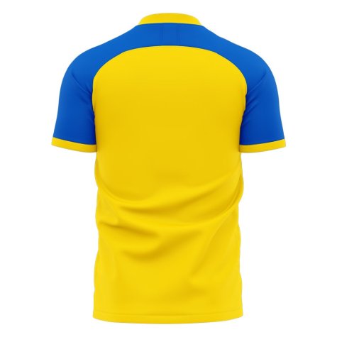 Ukraine Stop War Concept Football Kit (Libero) - Yellow (KARAVAEV 21)