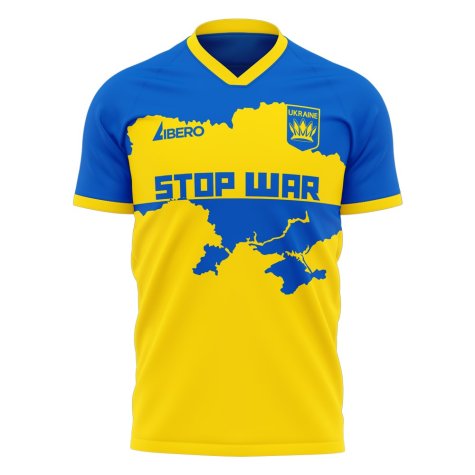 Ukraine Stop War Concept Football Kit (Libero) - Yellow (TYMOSHCHUK 4)