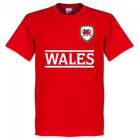 Wales Football Team T-Shirt - Red (SPEED 6)