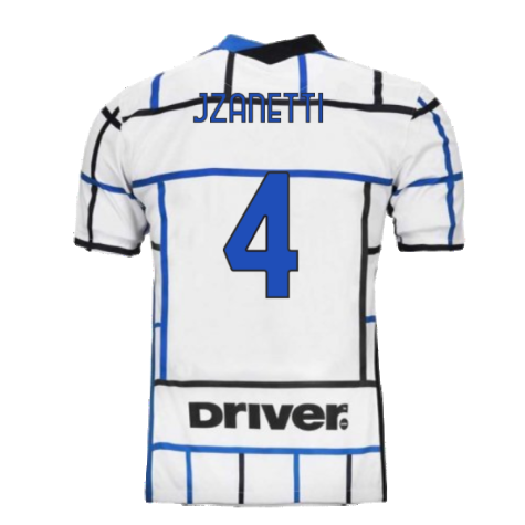2020-2021 Inter Milan Away Nike Football Shirt (J ZANETTI 4)