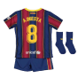 2020-2021 Barcelona Home Nike Baby Kit (A.INIESTA 8)