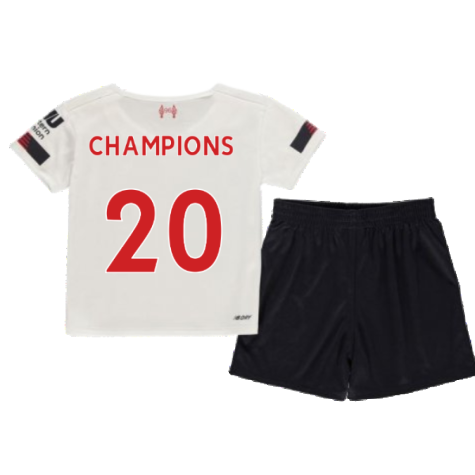 2019-2020 Liverpool Away Little Boys Mini Kit (Champions 20)