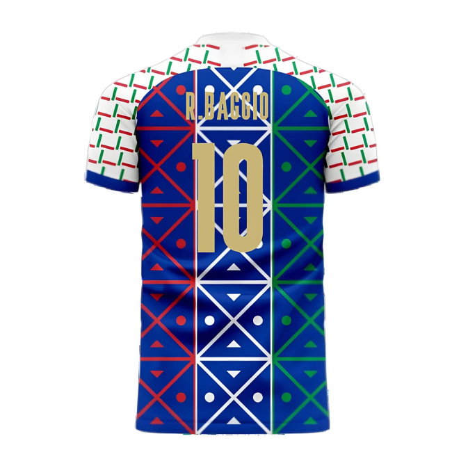 Italy 2025-2026 Renaissance Home Concept Football Kit (Libero) (R.BAGGIO 10)