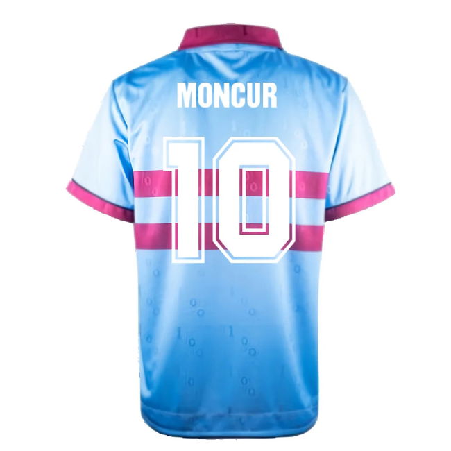 1995-1996 West Ham Away Retro Shirt (Moncur 10)