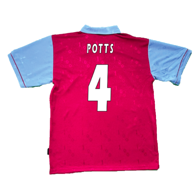 1995-1996 West Ham Centenary Pony Home Shirt (Potts 4)