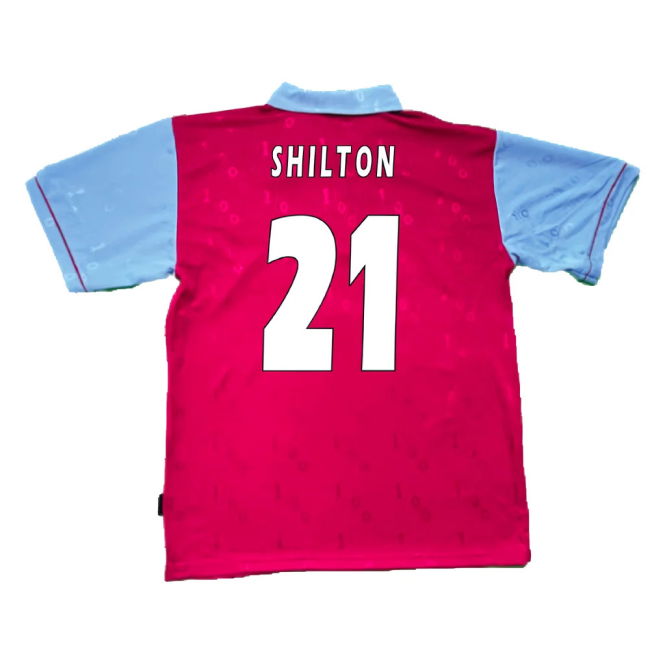 1995-1996 West Ham Centenary Pony Home Shirt (Shilton 21)