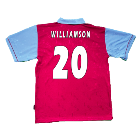 1995-1996 West Ham Centenary Pony Home Shirt (Williamson 20)