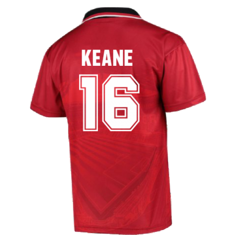 1996 Manchester United Home Football Shirt (KEANE 16)