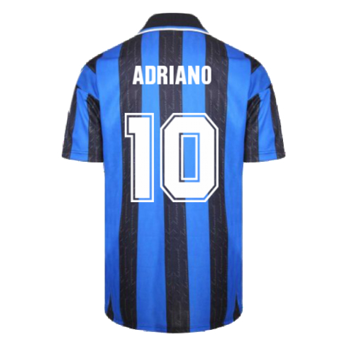 1998 Inter Milan Score Draw Home Shirt (ADRIANO 10)