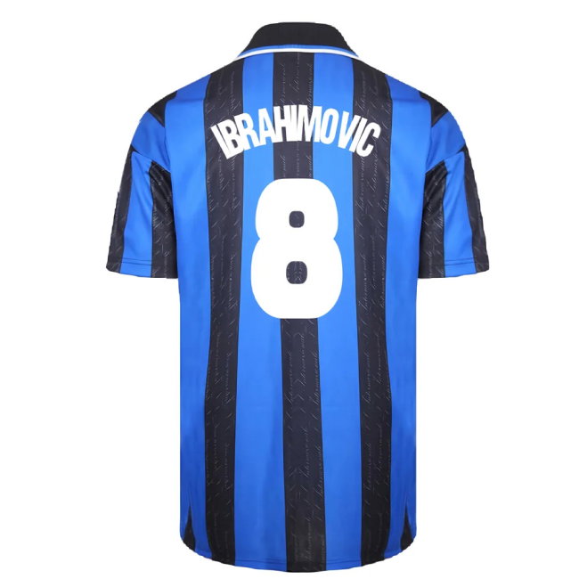 1998 Inter Milan Score Draw Home Shirt (M) (Excellent) (IBRAHIMOVIC 8)