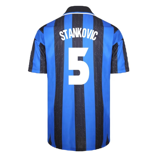 1998 Inter Milan Score Draw Home Shirt (M) (Excellent) (STANKOVIC 5)