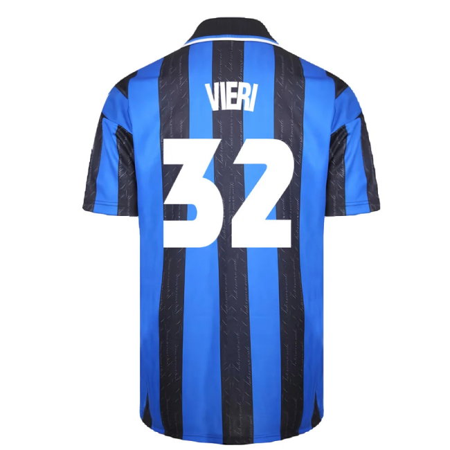 1998 Inter Milan Score Draw Home Shirt (M) (Excellent) (VIERI 32)