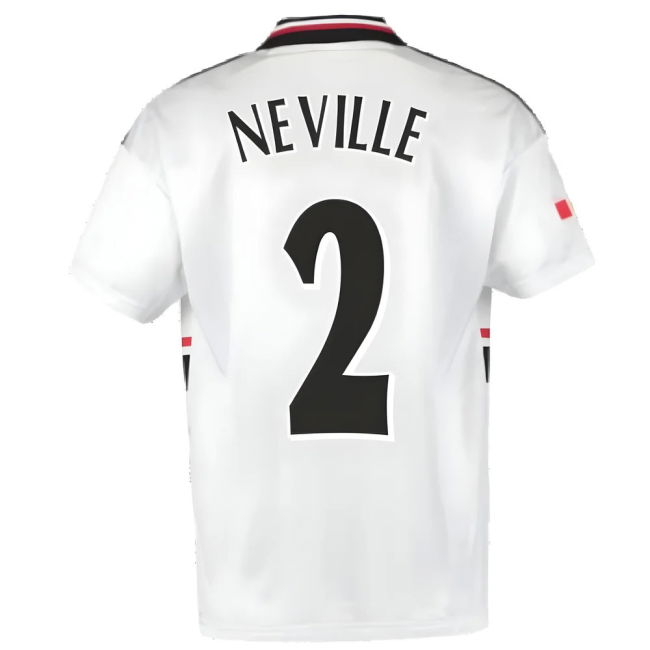 1999 Manchester United Away Football Shirt (NEVILLE 2)