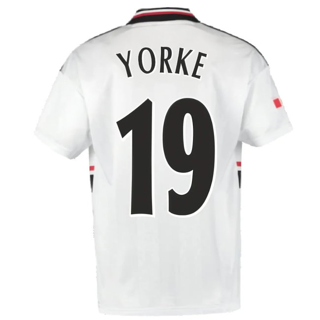 1999 Manchester United Away Football Shirt (YORKE 19)