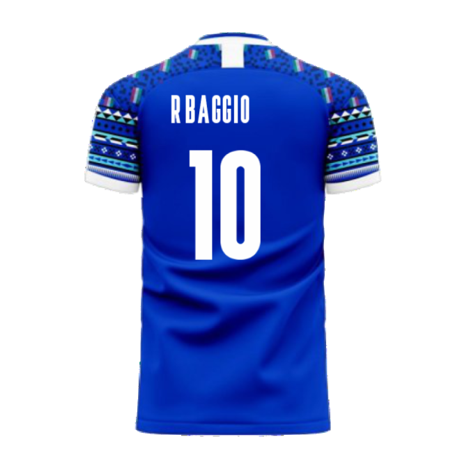 Italy 2025-2026 Home Concept Football Kit (Libero) (R.BAGGIO 10)