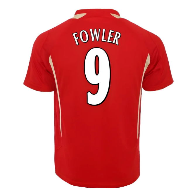 2005-2006 Liverpool Home CL Retro Shirt (FOWLER 9)