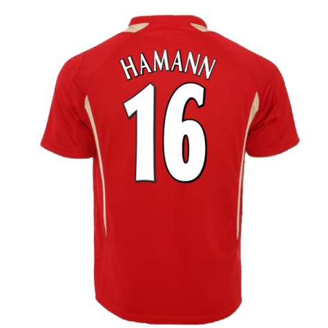 2005-2006 Liverpool Home CL Retro Shirt (HAMANN 16)