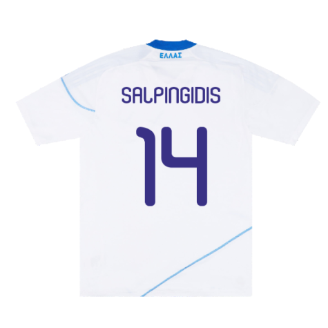 2010-2011 Greece Home Shirt (Salpingidis 14)