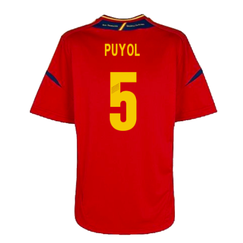 2012-2013 Spain Home Shirt (PUYOL 5)