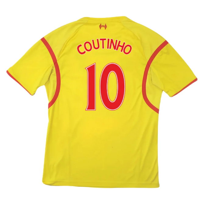 Liverpool 2014-15 Away Football Shirt (Very Good) (COUTINHO 10)