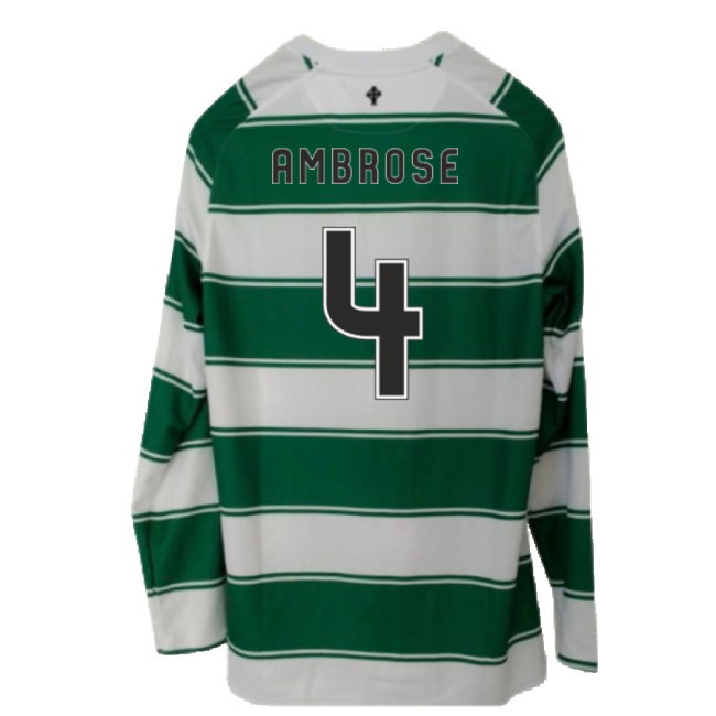 Celtic 2015-16 Long Sleeve Home Shirt (3XL) (Excellent) (Ambrose 4)