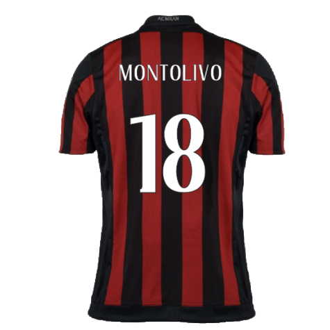2015-2016 AC Milan Home Shirt (Montolivo 18)