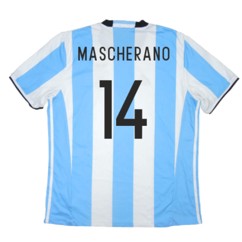 2016-2017 Argentina Home Shirt (MASCHERANO 14)