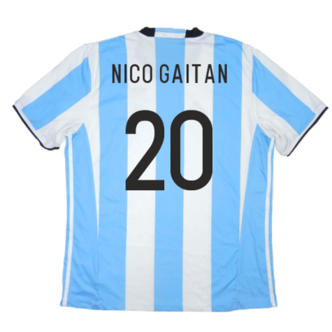 2016-2017 Argentina Home Shirt (Nico Gaitan 20)