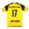 2016-2017 Borussia Dortmund International Home Shirt (Aubameyang 17)