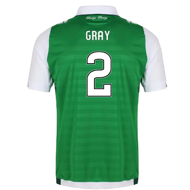 2017-18 Hibernian Home Shirt (XL) (Excellent) (Gray 2)