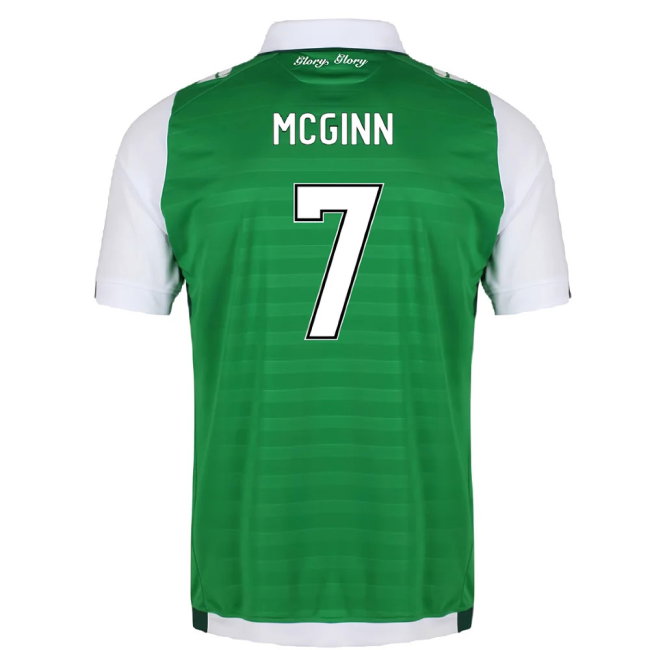 2017-18 Hibernian Home Shirt (XL) (Excellent) (McGinn 7)