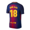 2017-2018 Barcelona Home Match Vapor Shirt (Jordi Alba 18)