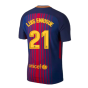 2017-2018 Barcelona Home Match Vapor Shirt (Luis Enrique 21)
